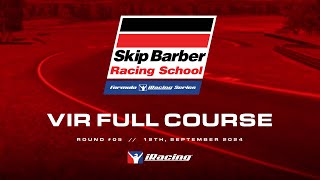 Skip Barber Formula iRacing Series  Round 5  Virginia International Raceway [upl. by Suedama]