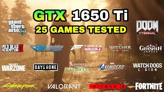 GTX 1650 Ti  Ryzen 5 4600H  Test in 25 Games in 2021 [upl. by Odrawde]