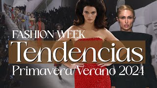 TENDENCIAS de la Fashion Week para Primavera Verano 2024 [upl. by Eimiaj70]