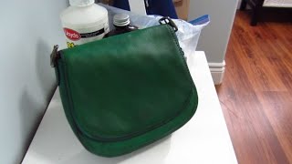 THE AFTERMATH OF DYEING A LEATHER HANDBAG [upl. by Noemi]