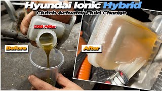 Hyundai Ioniq Hybrid MUCKY Clutch actuator Fluid  You must change it hybridsolutiondiagnostics [upl. by Danice176]