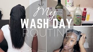 MY WASH DAY ROUTINE  RELAXED HAIR [upl. by Dag156]