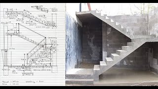 Quarter turn stairs reinforcement details 2021 [upl. by Aicilana]