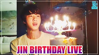 ENG SUB JIN BIRTHDAY LIVE VLIVE 20211204 JIN VLIVE BIRTHDAY 2021 [upl. by Oijimer]