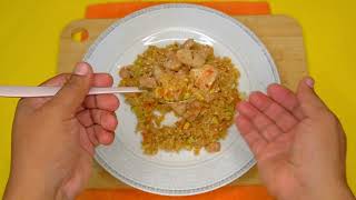 ARROZ FRITO con POLLO 🐥🥰🥘snacksenminutos [upl. by Leik516]