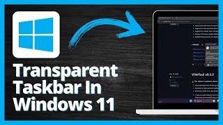 How To Get Transparent Taskbar in Windows 11 2024 [upl. by Sparkie413]