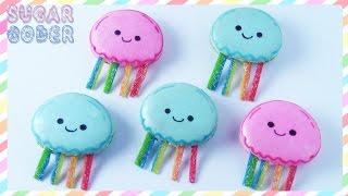 JELLYFISH MACARONS COOKIES KAWAII DESSERT IDEAS [upl. by Adiaz915]