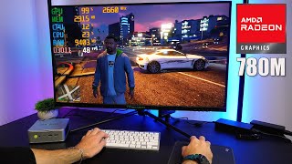 GTA 5 on Low Medium And Max Settings  Radeon 780M Mini PC Test [upl. by Clarance]