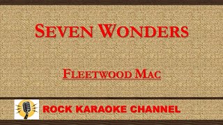 【KARAOKE】Seven Wonders  Fleetwood Mac rockkaraokechannel [upl. by Izmar]