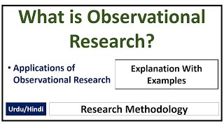 What is Observational Research Design [upl. by Laeahcim]