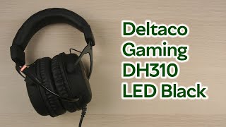 Розпаковка Deltaco Gaming DH310 57 мм Drivers LED Black [upl. by Eelrehpotsirhc401]