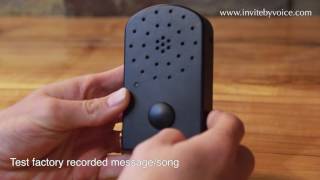 Rerecordable Sound Box  200 seconds  Record thru Audio Port [upl. by Yenterb]