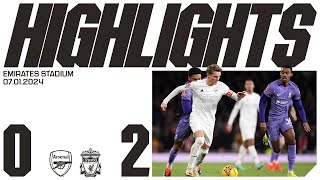 HIGHLIGHTS  Arsenal vs Liverpool 02  Emirates FA Cup [upl. by Ecnatsnoc]