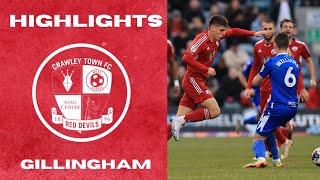 HIGHLIGHTS  Gillingham v Crawley Town [upl. by Nej83]