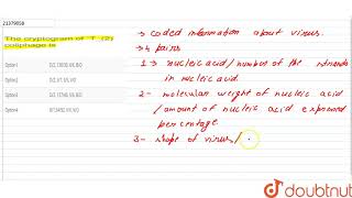 The cryptogram of T2 coliphage is [upl. by Court]