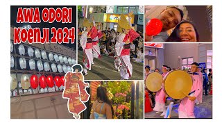 Awa Odori Koenji👘 Dont miss Summer festival in JapanJapanvlog Tokyo [upl. by Uela]