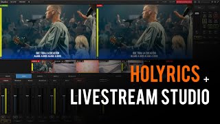 Conexión de Holyrics más Livestream Studio [upl. by Cowles10]