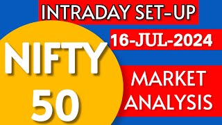 NIFTY 50  16 JUL 2024 MARKET ANALYSIS  TRADING SETUP  TOMORROW NIFTY PREDICTION  HINDI NEWS [upl. by Etteloiv74]