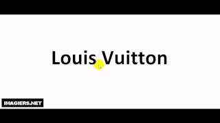 Como pronunciar Louis Vuitton [upl. by Zug]