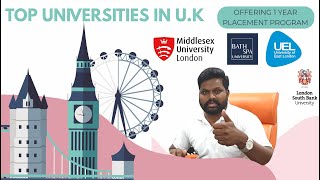 Top Universities in UK with Placement Year Program  Study Options in UK  UK Episode 2 [upl. by Pillihp]