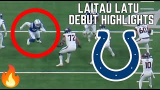 Laiatu Latu LOOKS SHARP in NFL Debut 🔥  Preseason 2024 Highlights [upl. by Barcellona763]