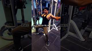 Pec dec fly tritment training motivation Training muscle 💪 shortsviral fitnesswithzishan07 [upl. by Enisaj]