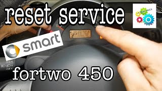 RESET SERVICE su SMART fortwo 450 [upl. by Yorgen925]