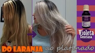 COMO TIRAR O AMARELO DO CABELO LOIRO COM VIOLETA GENCIANA [upl. by Galitea948]