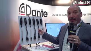 Audinate Dante AVIO Audio Interface AES NY 2018 [upl. by Brander]