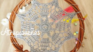 Atrapasueños fácil tejido a crochet tutorial [upl. by Lonee]