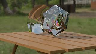 Crystal Icosahedron with logo inside [upl. by Graaf]