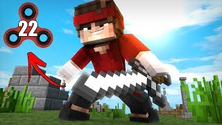 Minecraft SKYWARS COM MOD DO FIDGET SPINNER CPS [upl. by Jolanta920]