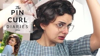 Hello ACTUAL Pin Curls  The Pin Curl Diaries 5 [upl. by Levona]