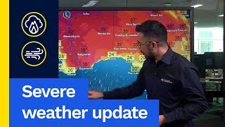 Severe Weather Update 1 November 2024 Extreme fire dangers and winds for southern Australia [upl. by Fancy]