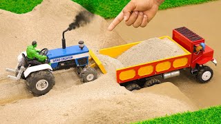 Diy mini truck trolley sand loading science project  Diy tractor  ‪sanocreator [upl. by Ecinahc124]