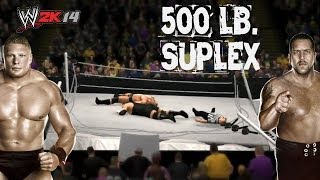 WWE 2K14  Brock Lesnar RingBreaking Suplex to Big Show [upl. by Zavras]