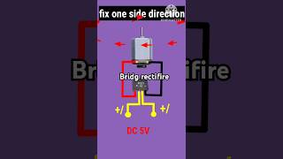 only forward Dc motor one side direction mini circuit  dc motor fix direction electronic shorts [upl. by Ynej]