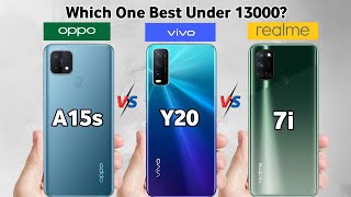 Best Budget Phones Under ₹13000 Oppo A15s vs Vivo Y20 vs Realme 7i [upl. by Suollecram70]