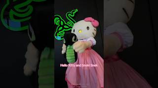 Hello Kitty 🎀 and Sneki Snek 🐍 razer gaming meme genz hellokitty [upl. by Iaka]