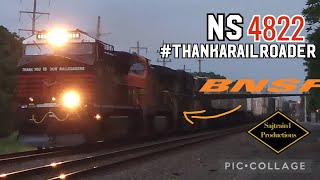 4822 with bnsf Annville [upl. by Aes]