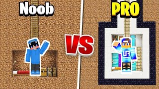 Minecraft Secret Base Challenge  2 Players Noob  Vs Pro Challenge [upl. by Henden]