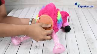 TALKING FLAMINGO WITH UNICORN TAIL REPEAT WHAT YOU SAID INTERACTIVE CUTE PLUSH TOY STUFFED ANIMAL [upl. by Greenebaum]