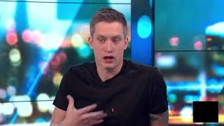 Daniel Sloss live chat on quotThe Projectquot Network Ten Australia12032018 [upl. by Oakman]