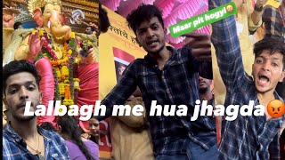 DARSHAN KARTE WAQT HUVE JHAGADE 😱 AT MUMBAI LALBAUG CHA RAJA ❤️zeemusiccompany [upl. by Eno480]