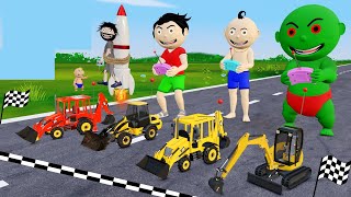 Pagal Bittu Sittu Aur Chirkut Ep 50  Toy Jcb Wala Cartoon  Jcb Tractor Cartoon  Gadi Wala Cartoon [upl. by Gairc]