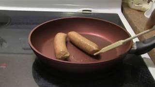 Paderno Pan Test Cooking Sausage [upl. by Epillihp]