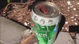 Mini Rocket Stove 5ltr Heineken Keg step by step instructions [upl. by Reis]