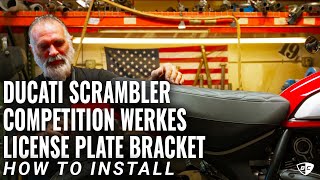 How to Install Competition Werkes License Plate Relocation Kit for Scrambler Ducati [upl. by Evelunn]