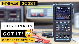 BRAND NEW FNIRSI 2C23T ⭐ 2CH Oscilloscope  Multimeter  Function Generator ⭐ Wow [upl. by Weston834]