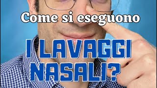 Vi mostro come eseguire un corretto lavaggio nasale [upl. by Odareg]